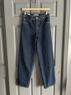 Levi's pinstripe Baggy Dad jeans